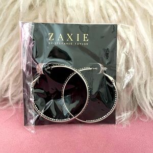 Silver hoop earrings